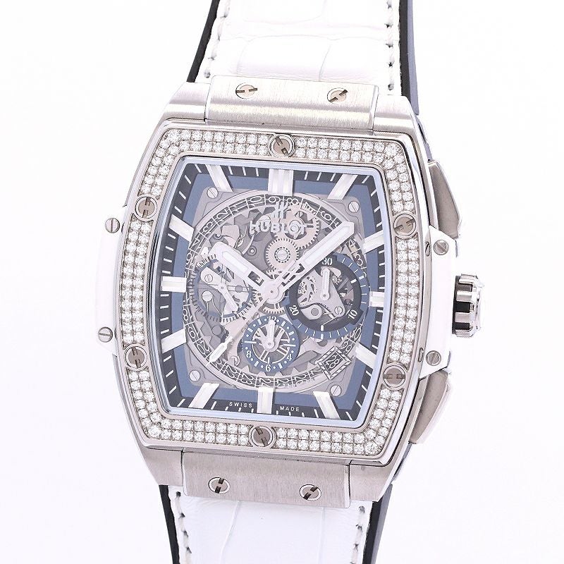 中古】HUBLOT SPIRIT OF BIG BANG TITANIUM WHITE DIAMOND JAPAN