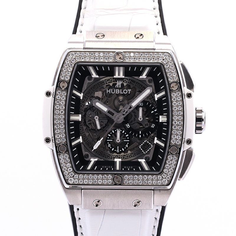 中古】HUBLOT SPIRIT OF BIG BANG TITANIUM WHITE DIAMOND JAPAN