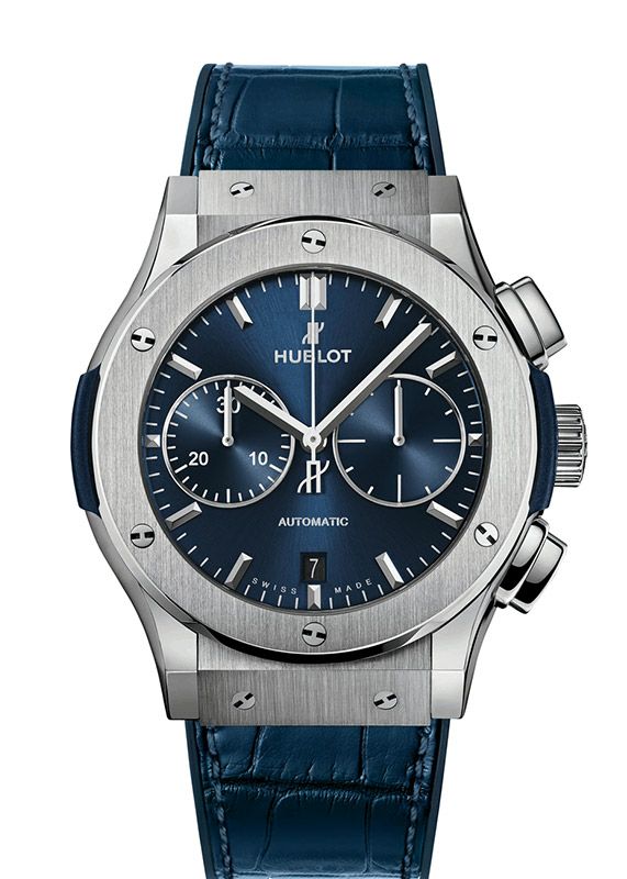 HUBLOT CLASSIC FUSION CHRONOGRAPH TITANIUM BLUE ウブロ クラシック