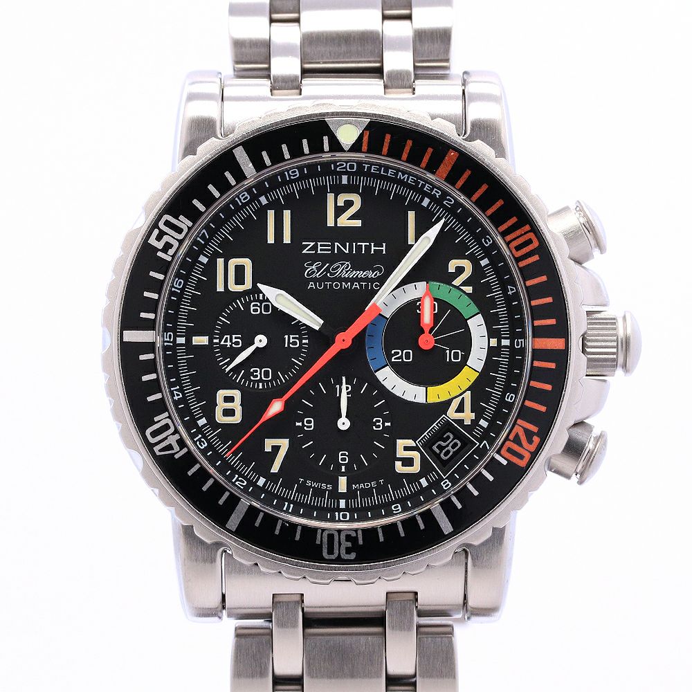 【中古】ZENITH RAINBOW FLAYBACK ゼニス レインボー フライバック 02.0480.405/24