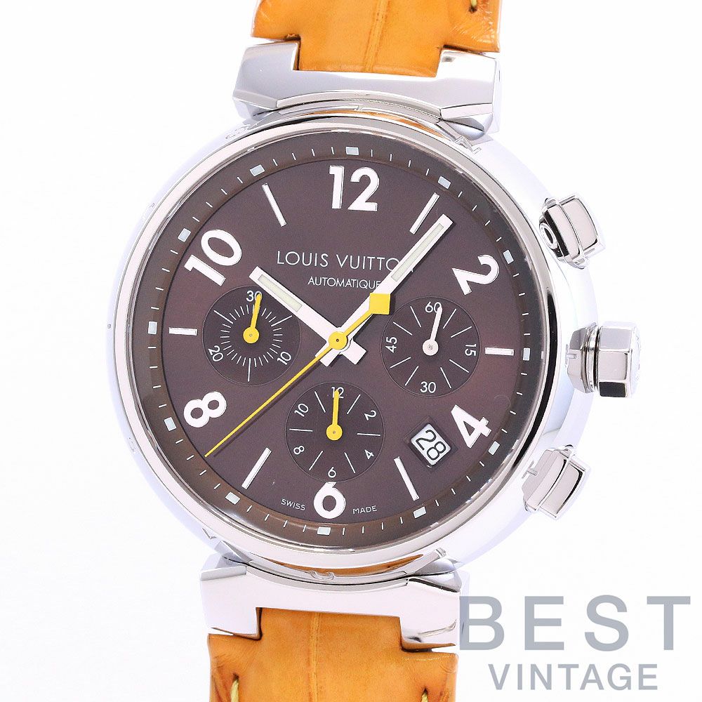 中古】LOUIS VUITTON TAMBOUR CHRONOGRAPH ルイ・ヴィトン タンブール