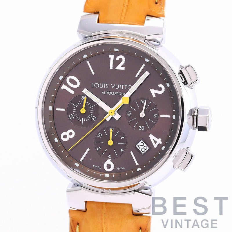 中古】LOUIS VUITTON TAMBOUR CHRONOGRAPH ルイ・ヴィトン タンブール 