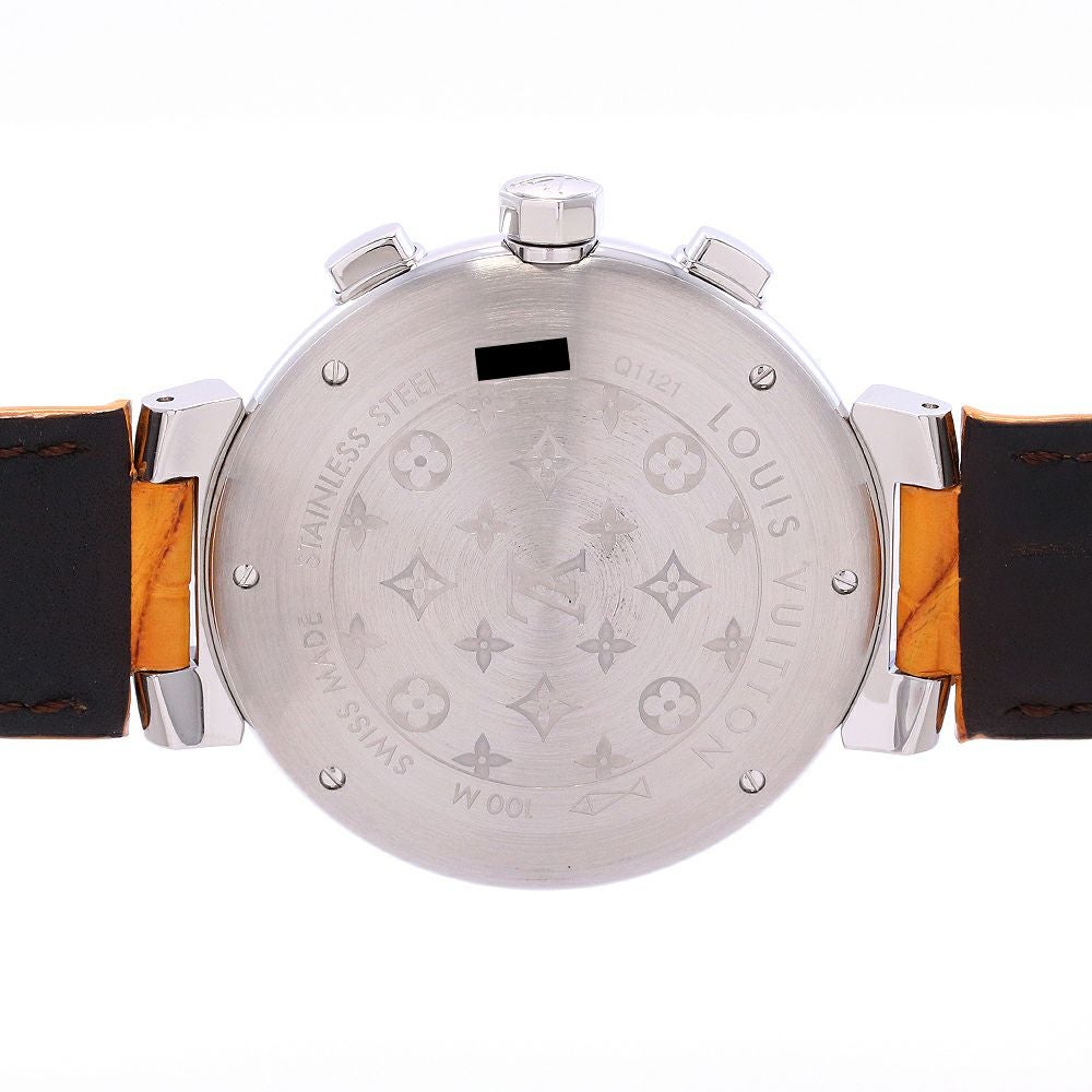 中古】LOUIS VUITTON TAMBOUR CHRONOGRAPH ルイ・ヴィトン タンブール