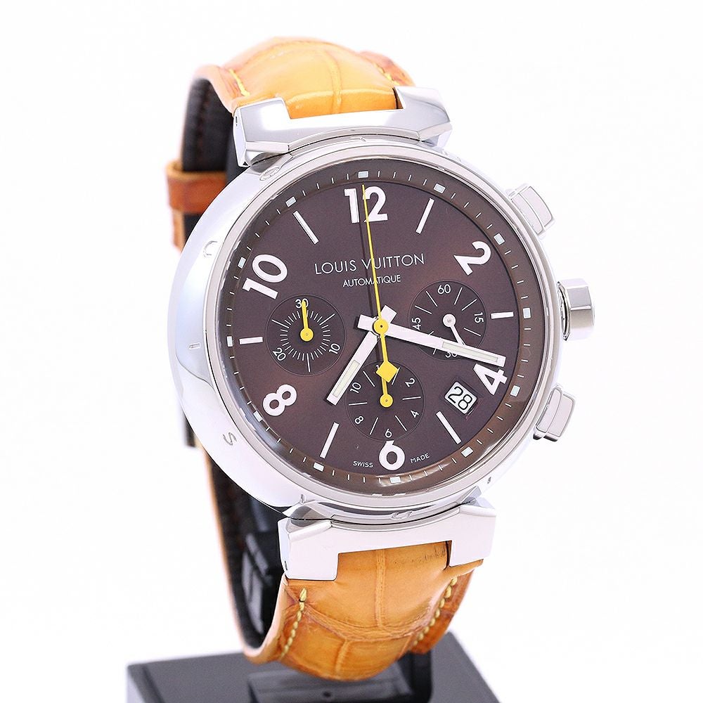 中古】LOUIS VUITTON TAMBOUR CHRONOGRAPH ルイ・ヴィトン タンブール
