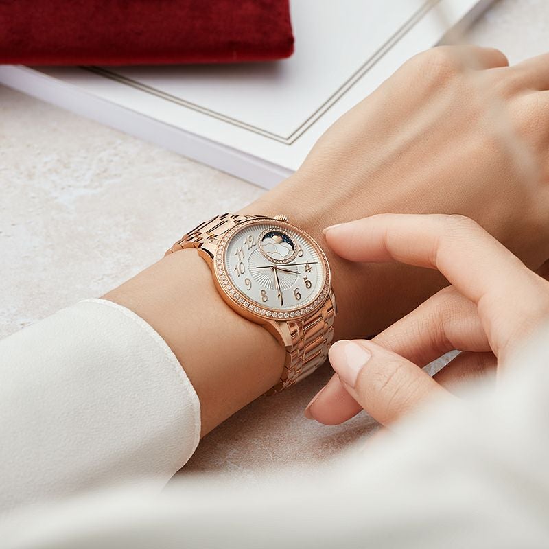 VACHERON CONSTANTIN EGERIE MOON PHASE ヴァシュロン・コンスタンタン エジェリームーンフェイズ 8005F/120R-H002