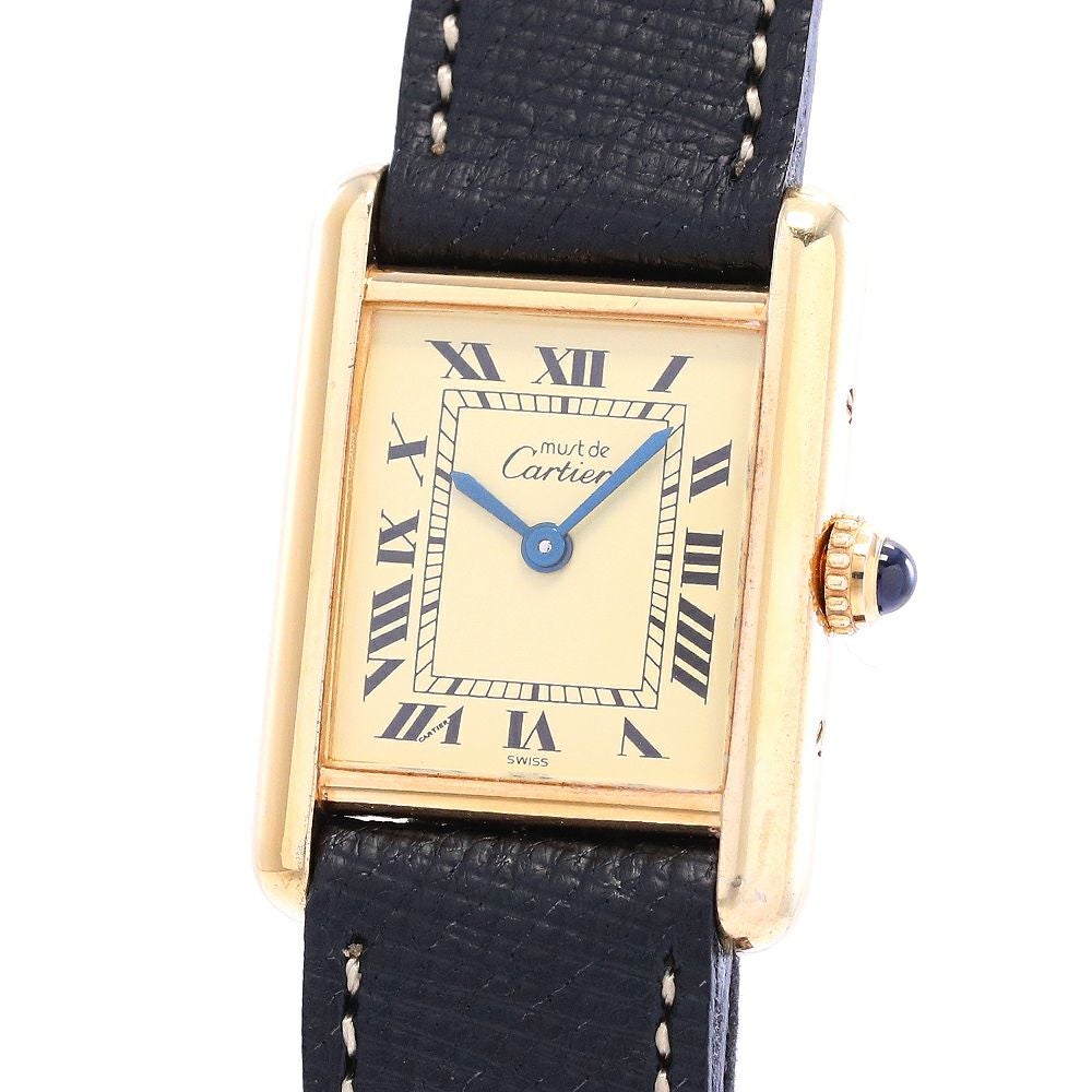 【中古】CARTIER MUST TANK SMALL MODEL VERMEIL カルティエ マストタンクSM ヴェルメイユ W1003153
