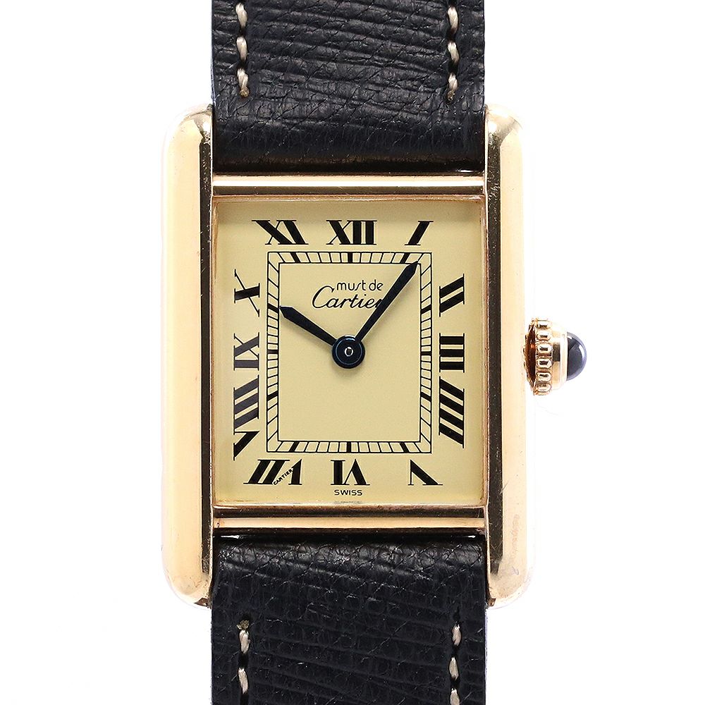 【中古】CARTIER MUST TANK SMALL MODEL VERMEIL カルティエ マストタンクSM ヴェルメイユ W1003153