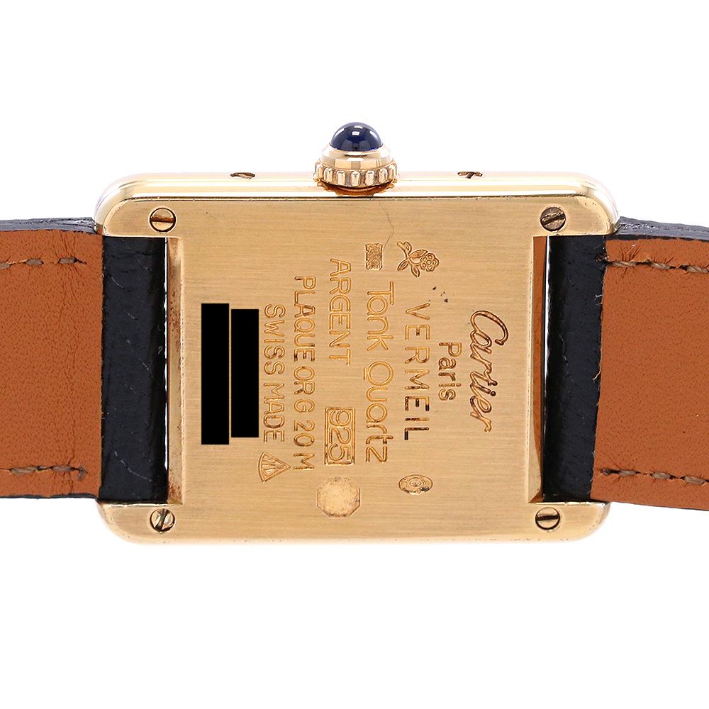 【中古】CARTIER MUST TANK SMALL MODEL VERMEIL カルティエ マストタンクSM ヴェルメイユ W1003153