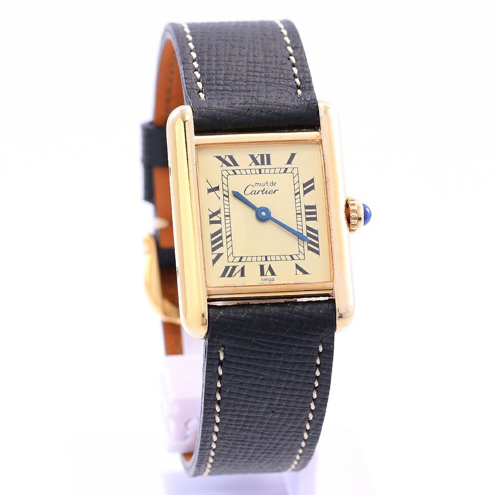 【中古】CARTIER MUST TANK SMALL MODEL VERMEIL カルティエ マストタンクSM ヴェルメイユ W1003153