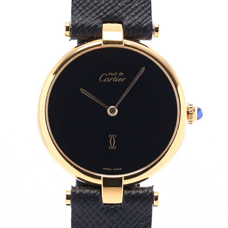 中古】CARTIER MUST VENDOME LARGE MODEL VERMEIL カルティエ マスト