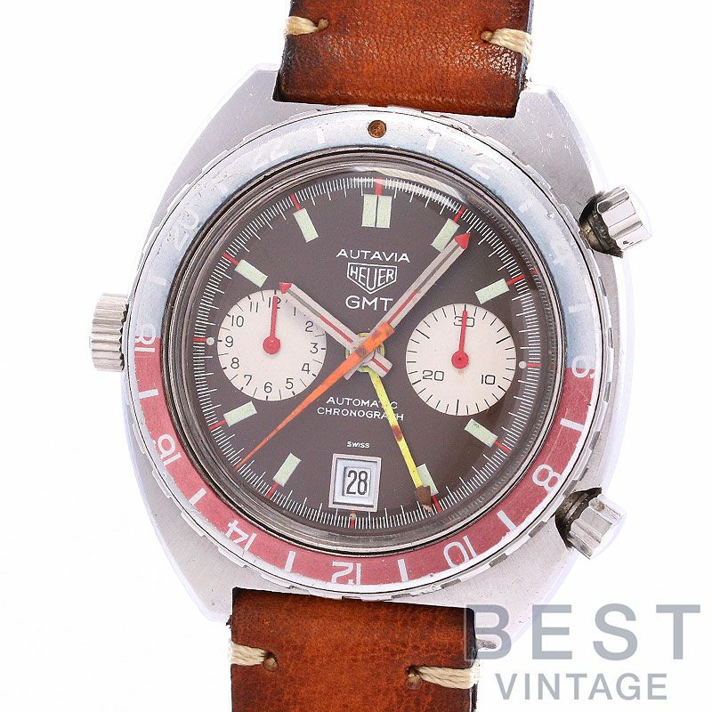 中古】HEUER AUTAVIA GMT 1163 2nd EXECUTION ホイヤー オータヴィア