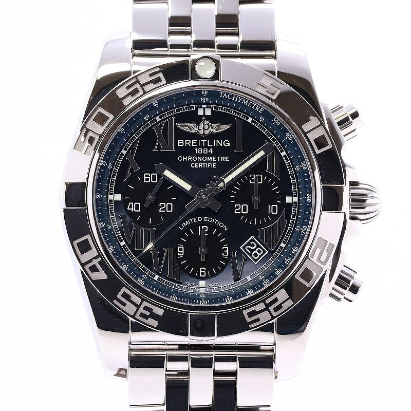 中古】BREITLING CHRONOMAT 44 BLACK ROMAN MOP JAPAN LIMITED