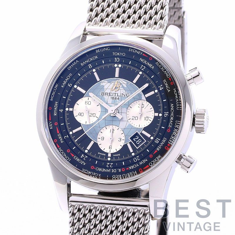 【中古】BREITLING TRANSOCEAN CHRONOGRAPH UNITIME ブライトリング トランスオーシャン クロノグラフ ユニタイム AB0510U4/BB62/152A (A050B62OCA)