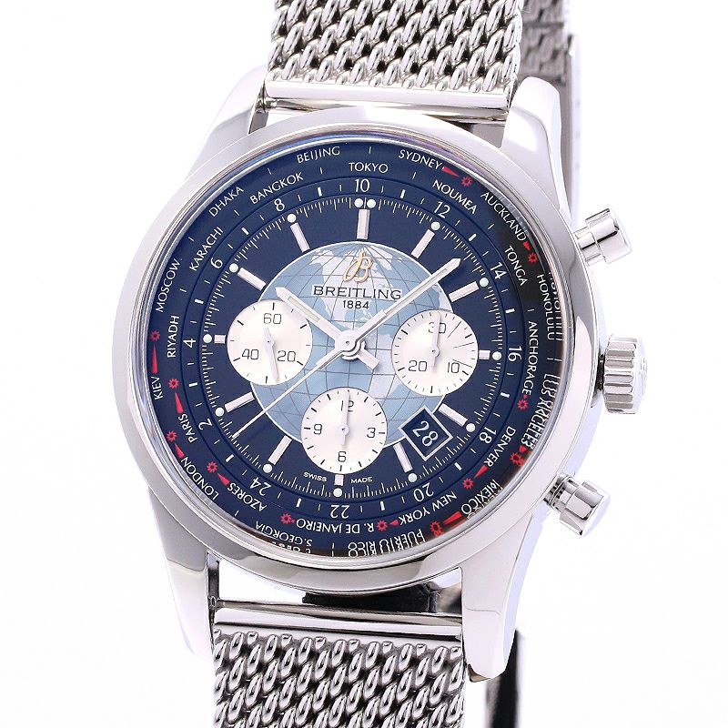 【中古】BREITLING TRANSOCEAN CHRONOGRAPH UNITIME ブライトリング トランスオーシャン クロノグラフ ユニタイム AB0510U4/BB62/152A (A050B62OCA)