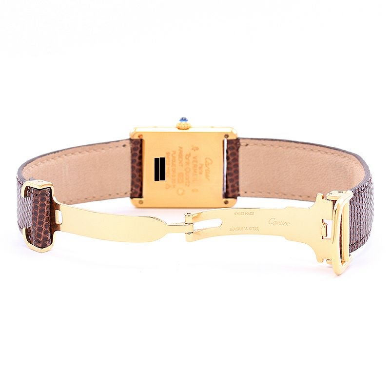中古】CARTIER MUST TANK LARGE MODEL VERMEIL カルティエ マスト