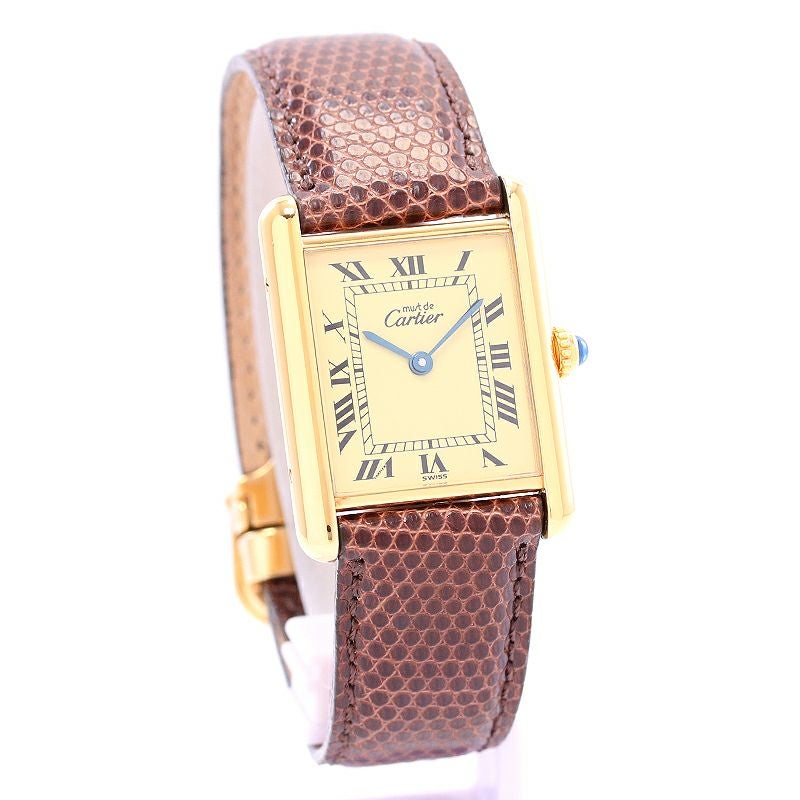 稼働品 Cartier　カルティエ/ヴェルメイユ マストタンク　クォーツ Cartier カルティエ マストタンク ヴェルメイユ 5057001 クォーツ