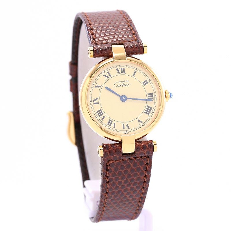 中古】CARTIER MUST VENDOME SM VERMEIL カルティエ マスト ヴァン