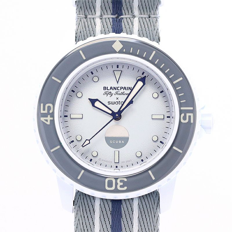 中古】SWATCH BLANCPAIN X SWATCH BIOCERAMIC SCUBA FIFTY-FATHOMS 