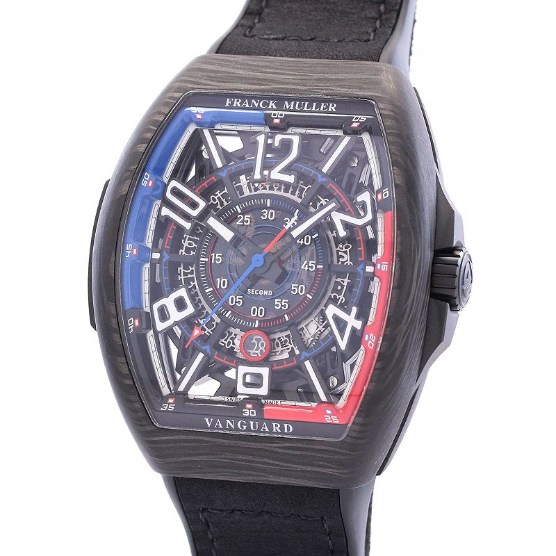 【中古】FRANCK MULLER VANGUARD RACING SKELETON TOMIYA LIMITED EDITION <br>フランク・ミュラー ヴァンガード レーシング スケルトン TOMIYA リミテッド エディション 30本限定 <br>V45SCDT SQT RCCJ CARBON NR