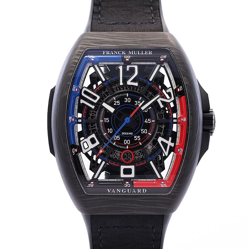 【中古】FRANCK MULLER VANGUARD RACING SKELETON TOMIYA LIMITED EDITION <br>フランク・ミュラー ヴァンガード レーシング スケルトン TOMIYA リミテッド エディション 30本限定 <br>V45SCDT SQT RCCJ CARBON NR