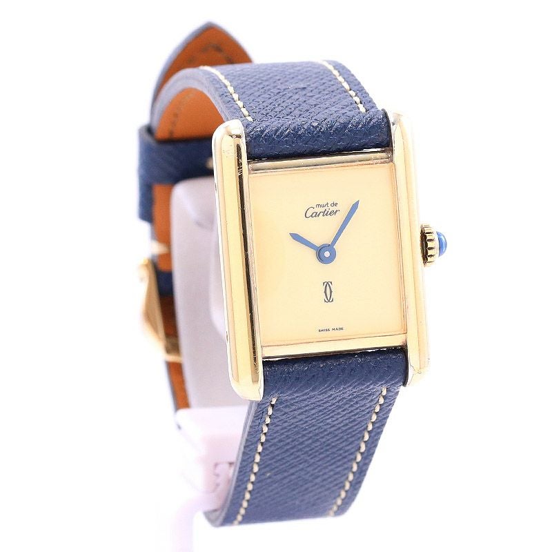 中古】CARTIER MUST TANK SMALL MODEL VERMEIL カルティエ マスト