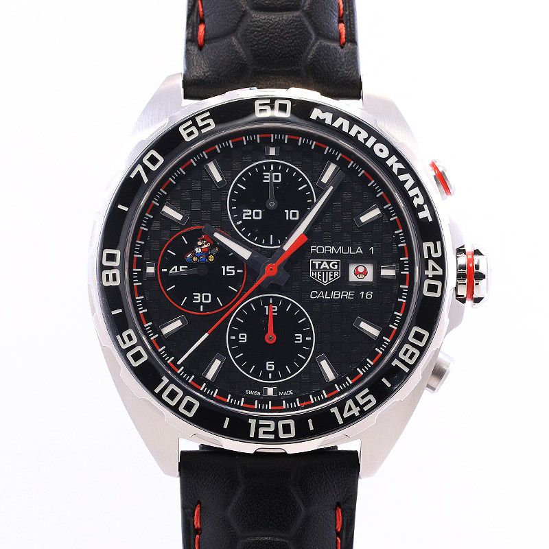 【中古】TAG HEUER FORMULA1×MARIO KART LIMITED TO 3000 <br>タグ・ホイヤー フォーミュラ1 × マリオカート 3000本限定 <br>CAZ201E.FC6517