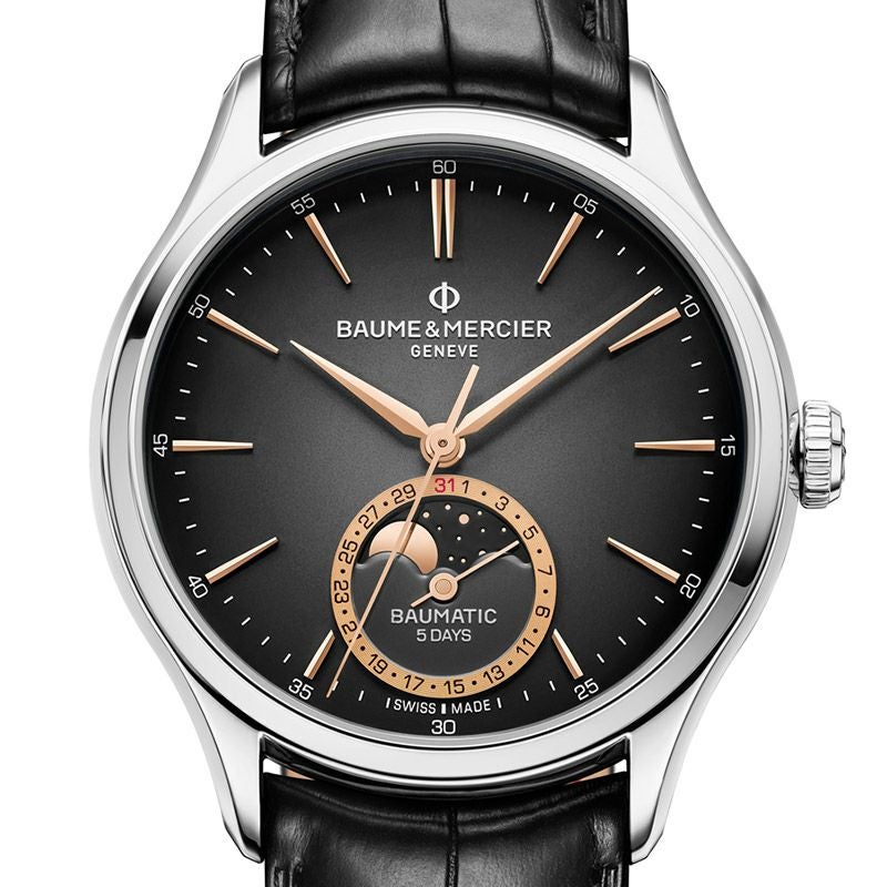 BAUME＆MERCIER CLIFTON BAUMATIC MOON PHASE DATE ボーム＆メルシエ