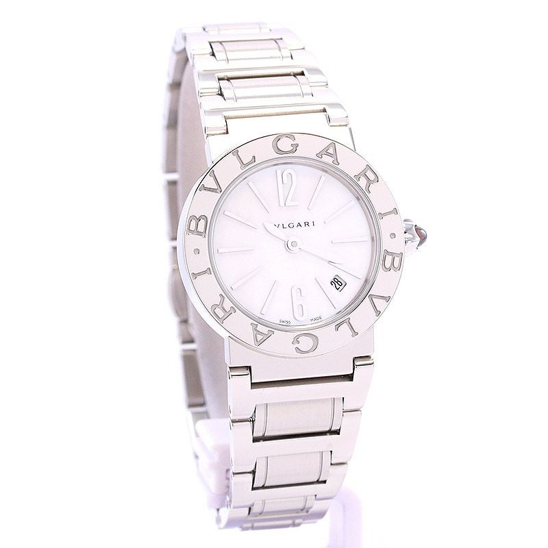 中古 ブルガリ BVLGARI BBL26S  ホワイトシェル レディース 腕時計 中古【BBL26S】ブルガリ（BVLGARI） ブルガリブルガリ レディース