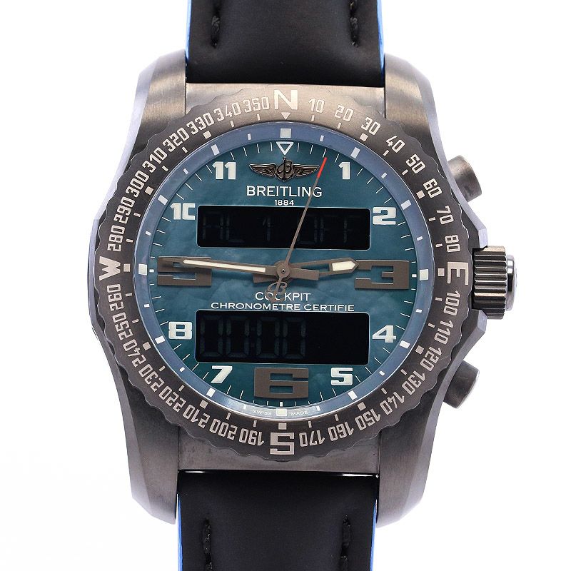【中古】BREITLING COCKPIT B50 NIGHT MISSION <br>ブライトリング コックピット B50 ナイトミッション <br>VB5010D3/L530/232X/M20BASA.1 (V501L30SMA)