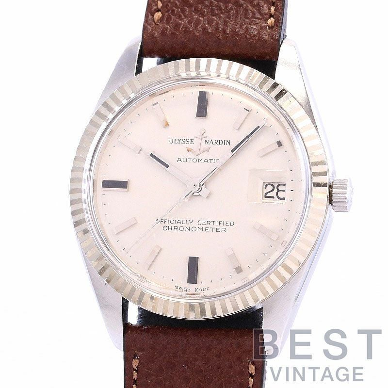 中古】ULYSSE NARDIN ROUND AUTOMATIC DATE ユリス・ナルダン ラウンド 