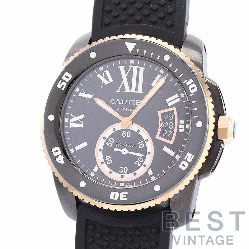 中古】CARTIER CALIBRE DE CARTIER DIVER CARBON 42MM カルティエ