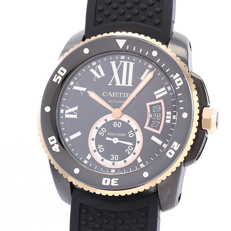 中古】CARTIER CALIBRE DE CARTIER DIVER CARBON 42MM カルティエ