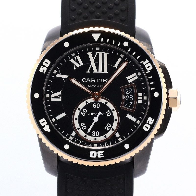 中古】CARTIER CALIBRE DE CARTIER DIVER CARBON 42MM カルティエ