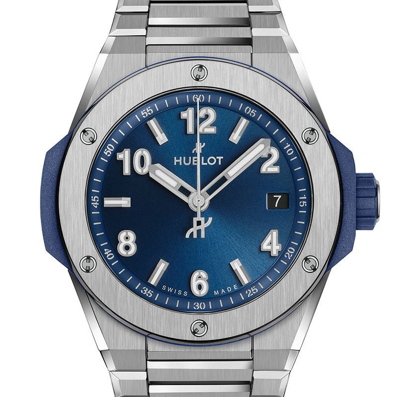 HUBLOT BIG BANG INTEGRATED TIME ONLY TITANIUM BLUE ウブロ ビッグ