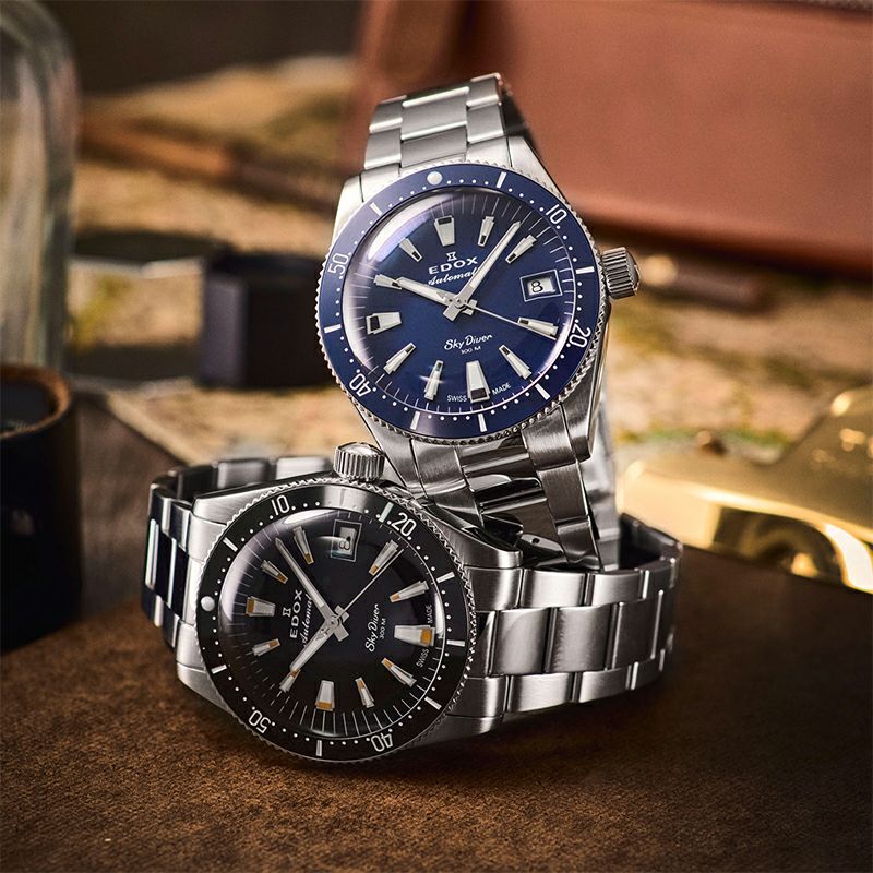 EDOX SKYDIVER 38 DATE AUTOMATIC エドックス スカイダイバー 38