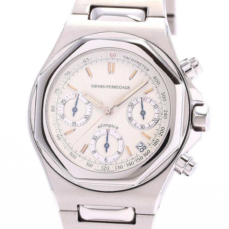 【中古】GIRARD-PERREGAUX OLIMPICO CHRONOGRAPH LIMITED TO 999 <br>ジラール・ペルゴ ロレアート オリンピコ クロノグラフ <br>80170.1.11.7017