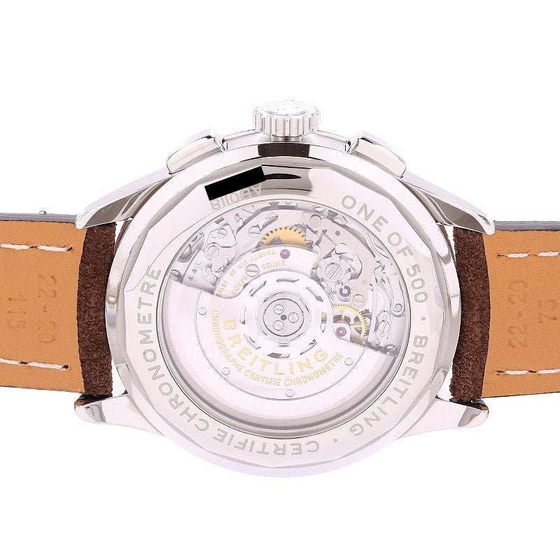 【中古】BREITLING PREMIER B01 CHRONOGRAPH 42 WHEELS AND WAVES <br>ブライトリング プレミエ B01 クロノグラフ 42 ホイールズ＆ウェーブズ <br>AB0118A31B1X1 (A007W-WNAA)
