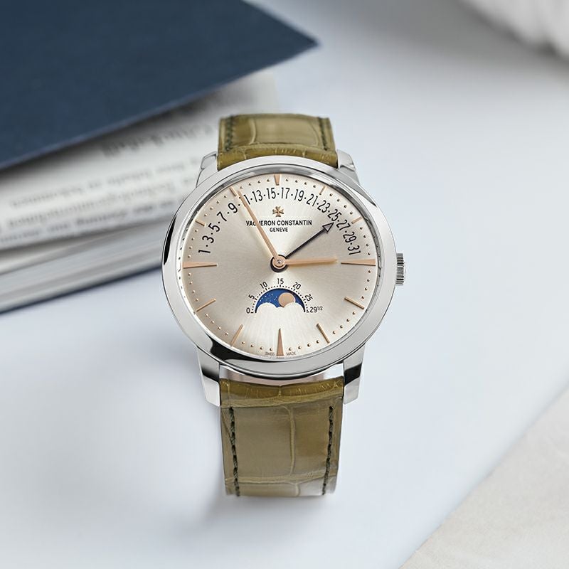 VACHERON CONSTANTIN PATRIMONY MOON PHASE RETROGRADE DATE ヴァシュロン・コンスタンタン パトリモニー・ムーンフェイズ・レトログラード・デイト 4010U/000G-H070