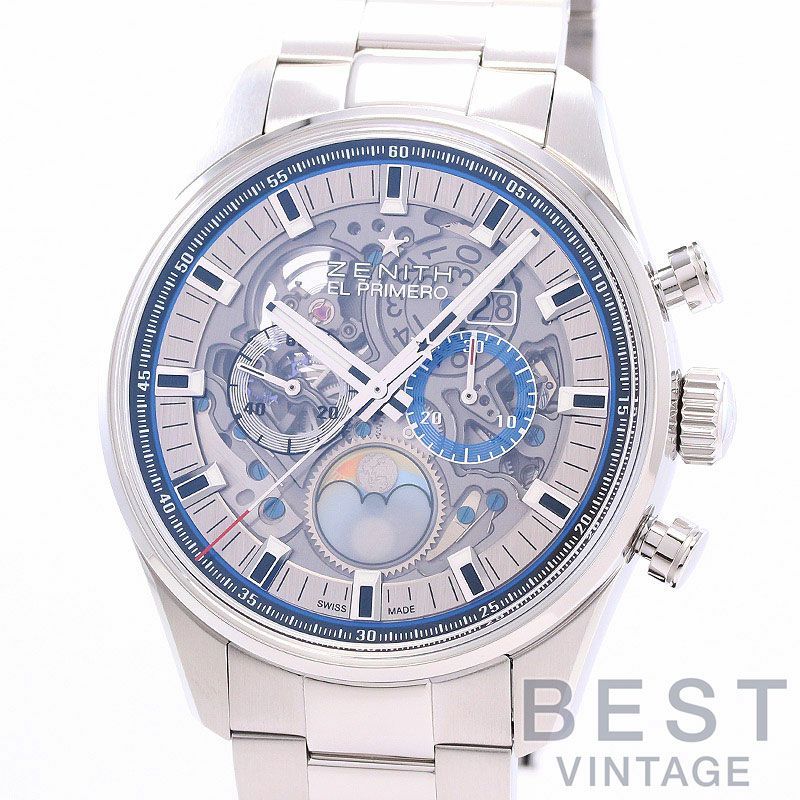 【中古】ZENITH CHRONOMASTER EL PRIMERO GRAND DATE FULL OPEN <br>ゼニス クロノマスター エル・プリメロ グランドデイト フルオープン <br>03.2530.4047/78.M2530