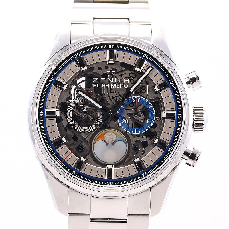 【中古】ZENITH CHRONOMASTER EL PRIMERO GRAND DATE FULL OPEN <br>ゼニス クロノマスター エル・プリメロ グランドデイト フルオープン <br>03.2530.4047/78.M2530