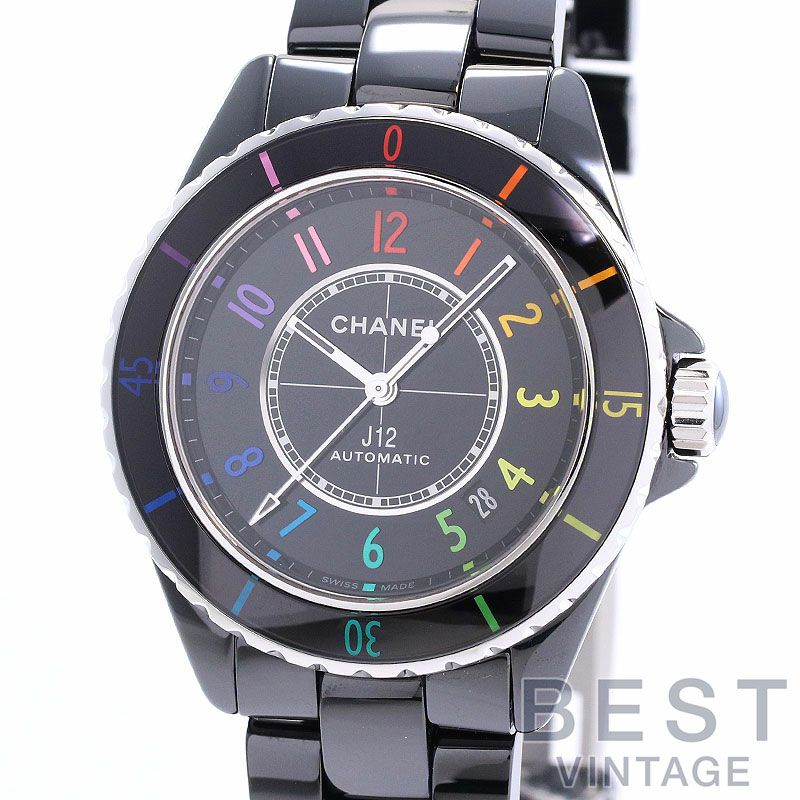 【中古】CHANEL J12 ELECTRO CALIBRE 12.1 38MM LIMITED シャネル J12 エレクトロ キャリバー12.1 38MM 世界限定1255本 H7122