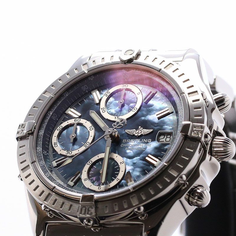 【中古】BREITLING CHRONOMAT MOP BLACK JAPAN LIMITED ブライトリング クロノマット MOP ブラック 日本限定400本 A13352J1/B692/300A (A147BMPPA)