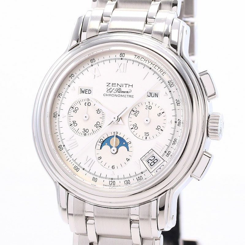 中古】ZENITH CHRONOMASTER EL PRIMERO TRIPLE CALENDAR MOONPHASE