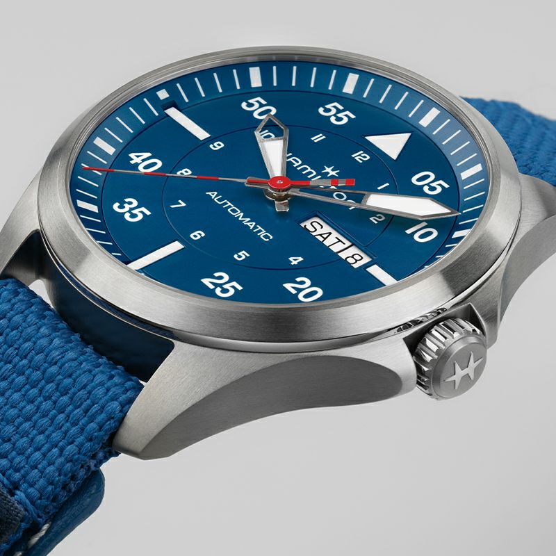 HAMILTON KHAKI AVIATION PILOT DAY DATE AUTO - AIR-GLACIERS EDITION HAMILTON KHAKI AVIATION PILOT DAY DATE AUTO - AIR-GLACIERS EDITION