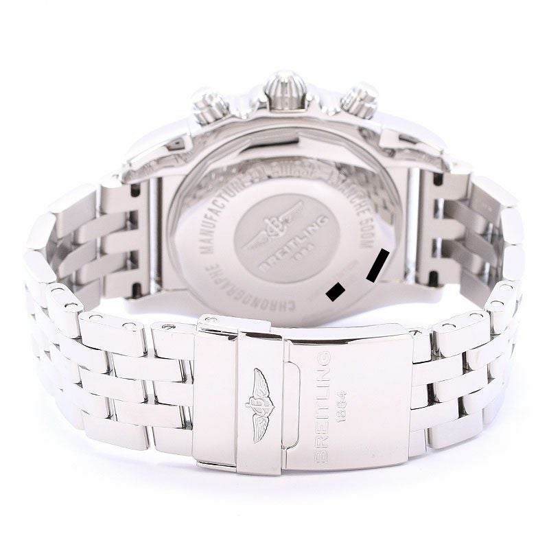 【中古】BREITLING CHRONOMAT 44  JAPAN LIMITED ブライトリング クロノマット 44 MOP ブラック＆ホワイト 日本限定400本 AB01103C/BC48/375A (A011BWJPA)