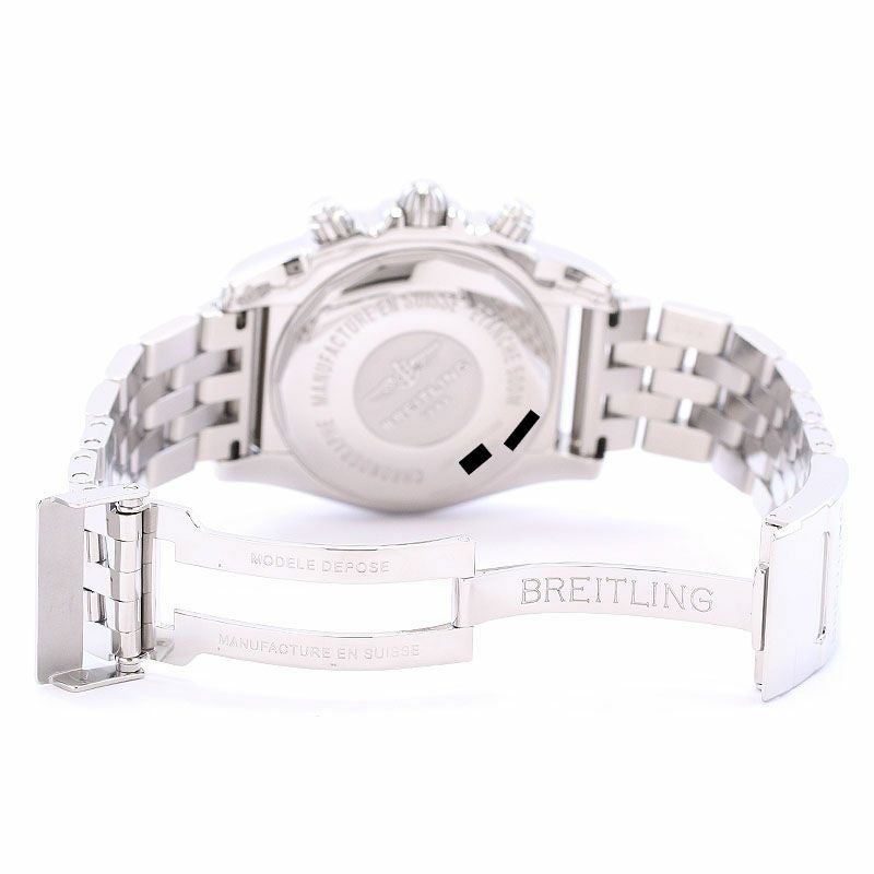 【中古】BREITLING CHRONOMAT 44  JAPAN LIMITED ブライトリング クロノマット 44 MOP ブラック＆ホワイト 日本限定400本 AB01103C/BC48/375A (A011BWJPA)
