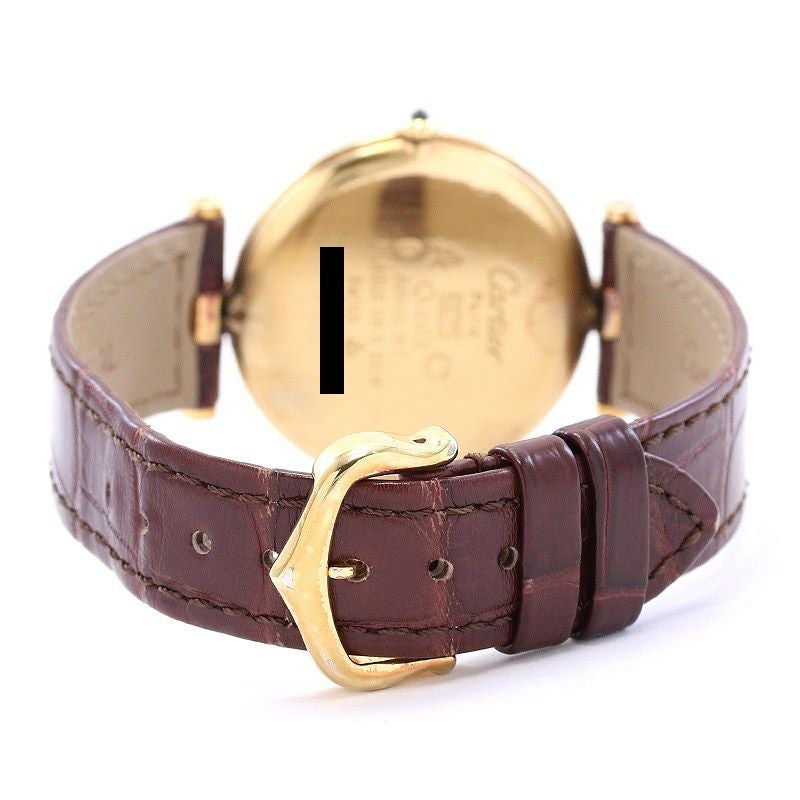 中古】CARTIER MUST VANDOME LARGE MODEL VERMEIL カルティエ マスト
