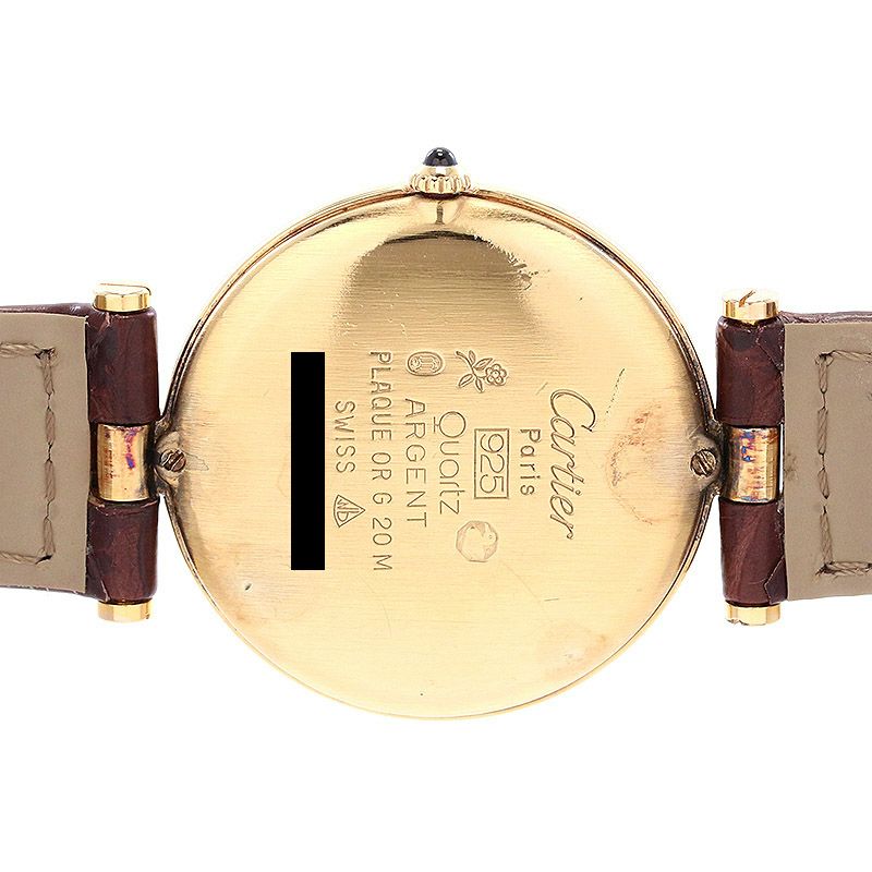 中古】CARTIER MUST VANDOME LARGE MODEL VERMEIL カルティエ マスト