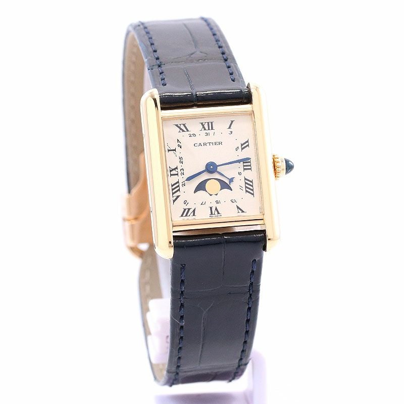 中古】CARTIER TANK LOUIS CARTIER MEDIUM MODEL MOONPHASE カルティエ