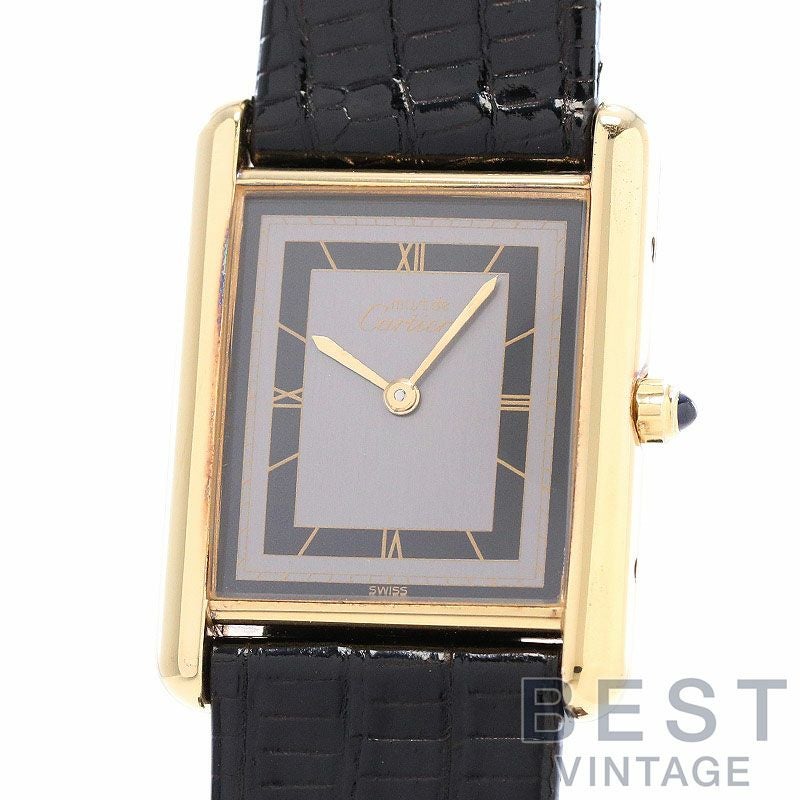 中古】CARTIER MUST TANK LARGE MODEL VERMEIL カルティエ マスト